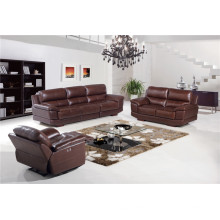 Wohnzimmer Echtes Leder Sofa (752)